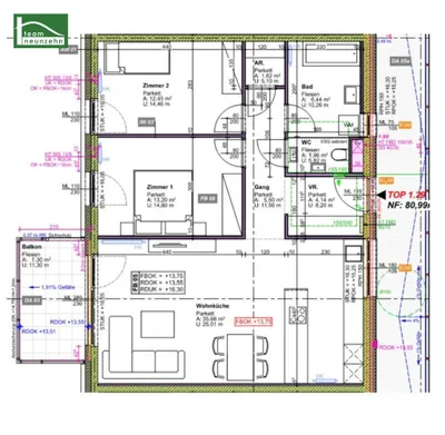 3-Zimmer-Wohnung mieten in Graz – 80,99 m², € 1.027 – Bild 13 von 13