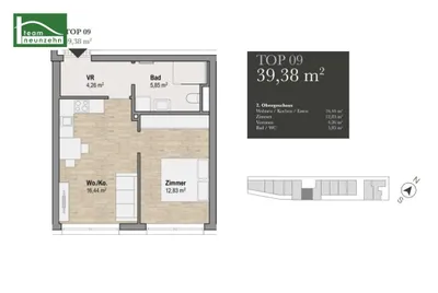 2-Zimmer-Wohnung kaufen in Graz – 39,79 m², € 229.140 – Bild 4 von 4