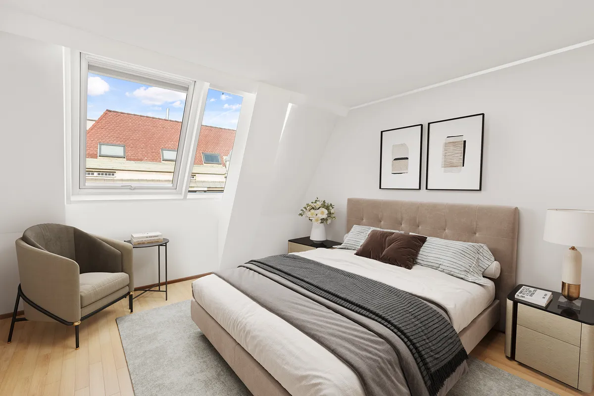 Ruheoase über den Dächern Wiens - Exklusive 4-Zimmer-Maisonette mit Terrassen-Oase - Ansicht 3