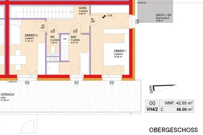 3-Zimmer-Haus mieten in Sankt Pölten Land – 86 m², € 968 – Bild 3 von 10