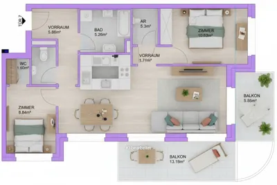 3-Zimmer-Wohnung kaufen in Wien – 69,22 m², € 364.000 – Bild 8 von 9