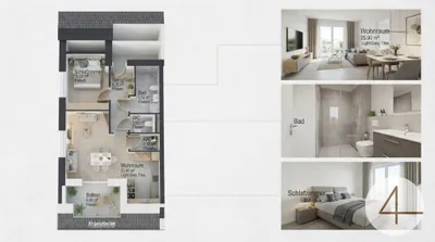 2-Zimmer-Wohnung kaufen in Schärding – 52 m², € 256.760 – Bild 7 von 8