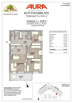 4-Zimmer-Wohnung kaufen in Baden – 93,85 m², € 415.900 – Bild 11 von 12