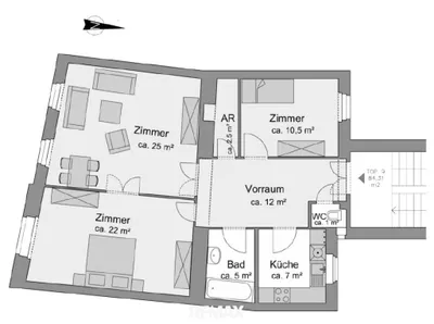3-Zimmer-Wohnung kaufen in Wien – 85,8 m², € 699.000 – Bild 20 von 21