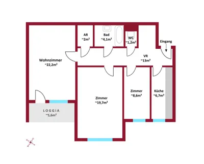 3-Zimmer-Wohnung kaufen in Wien – 77,47 m², € 349.000 – Bild 8 von 8