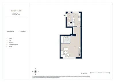 1-Zimmer-Wohnung kaufen in Wien – 42,42 m², € 275.000 – Bild 12 von 12