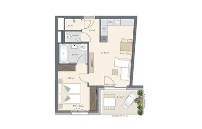2-Zimmer-Wohnung kaufen in Wien – 46,05 m², € 378.325 – Bild 14 von 14
