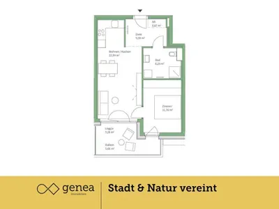 2-Zimmer-Wohnung kaufen in Graz – 47,5 m², € 245.000 – Bild 2 von 17
