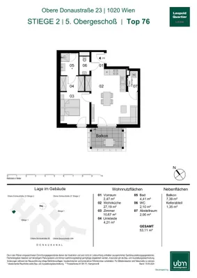 2-Zimmer-Wohnung kaufen in Wien – 53,8 m², € 593.000 – Bild 17 von 17