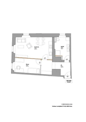 2-Zimmer-Wohnung mieten in Graz – 53,9 m², € 698 – Bild 2 von 5
