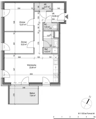 3-Zimmer-Wohnung mieten in Wien – 64 m², € 1.384 – Bild 18 von 18