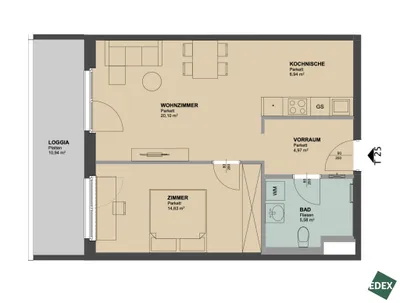 2-Zimmer-Wohnung mieten in Wien – 61,71 m², € 1.299 – Bild 14 von 14
