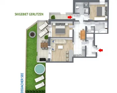 4-Zimmer-Wohnung kaufen in Feldkirchen – 77 m², € 548.000 – Bild 3 von 3