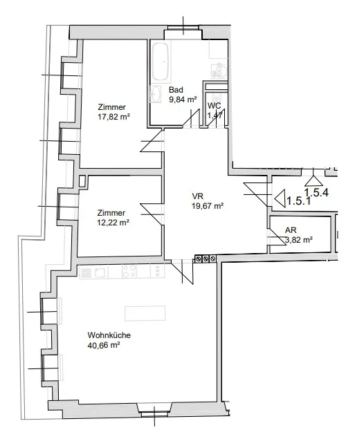 3-Zimmer-Wohnung in bester Innenstadtlage - Provisionsfrei! - Ansicht 2