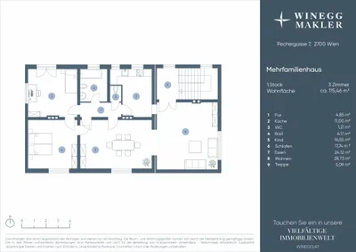 5-Zimmer-Gewerbeimmobilie kaufen in Wiener Neustadt – 205,26 m², € 585.000 – Bild 32 von 33