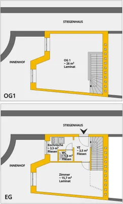 2-Zimmer-Gewerbeimmobilie mieten in Wien – 51 m², € 648 – Bild 18 von 18
