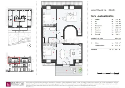 4-Zimmer-Wohnung mieten in Wien – 105,21 m², € 2.790 – Bild 26 von 26
