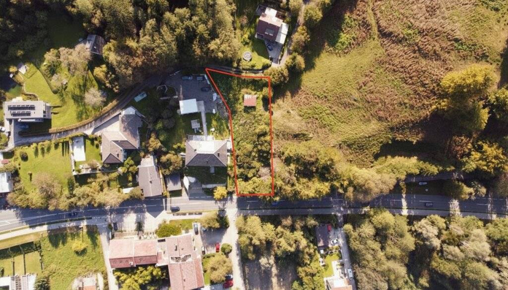 Tolle Gelegenheit: Sonniges Baugrundstück in Hanglage am Südufer vom Wörthersee - Ansicht 2