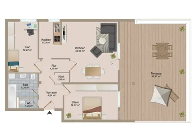 3-Zimmer-Wohnung kaufen in Klagenfurt – 79,17 m², € 379.800 – Bild 8 von 8