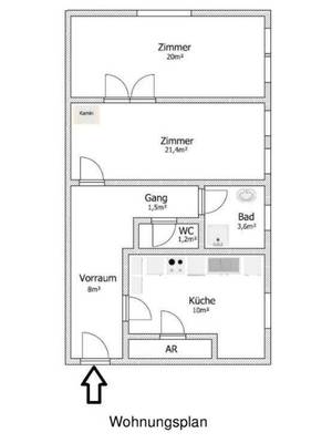 TOP LAGE / Ruhige, gemütliche, 2-Zimmerwohnung mit Gartenzugang!