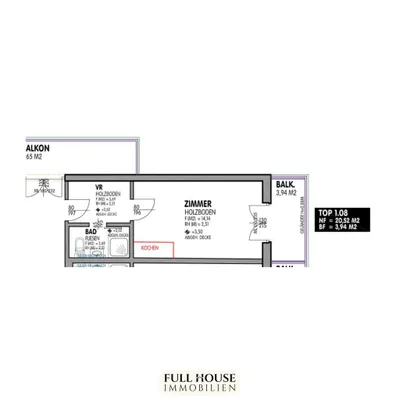 1-Zimmer-Wohnung mieten in Villach – 20,52 m², € 558 – Bild 31 von 31