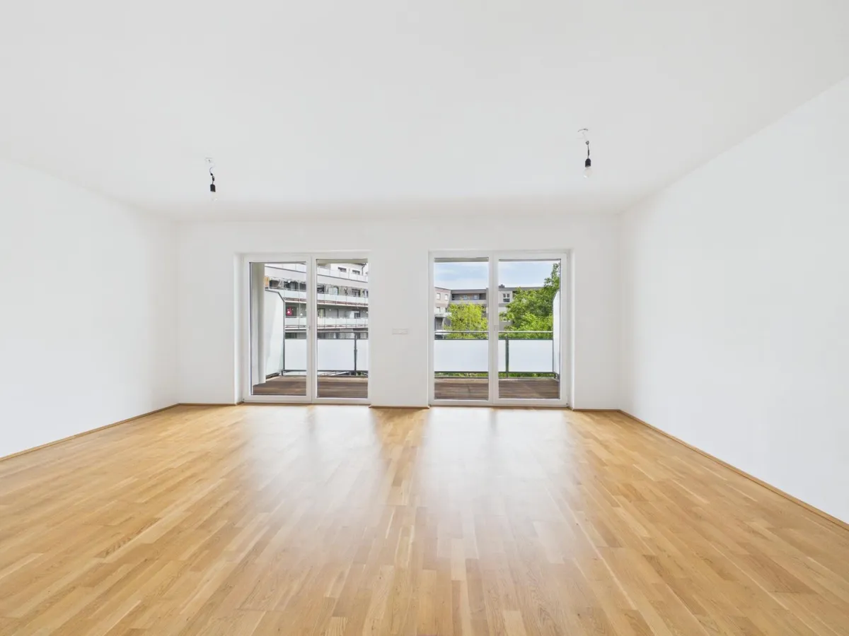 LINZ (FROSCHBERG): TOP-MIETWOHNUNG (3 Zimmer) ca. 77,07 m² WNFL. - XL Balkon/Loggia ca. 18,27m² - Widok 2