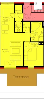 2-Zimmer-Wohnung kaufen in Salzburg Stadt – 55,45 m², € 450.000 – Bild 9 von 10