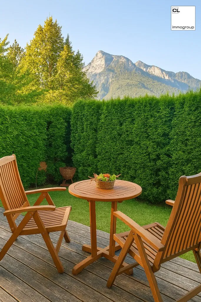 Traumhaft schöne Gartenwohnung im Süden der Stadt Salzburg, Leopoldskron, mit Terrasse, Untersbergblick; Carport + Stellplatz - Ansicht 2