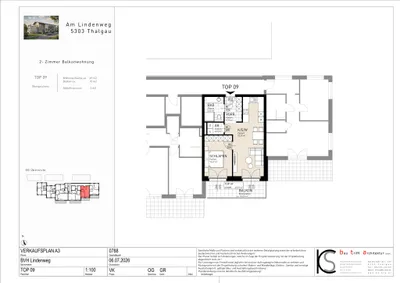 2-Zimmer-Wohnung kaufen in Salzburg-Umgebung – 56 m², € 298.000 – Bild 3 von 3