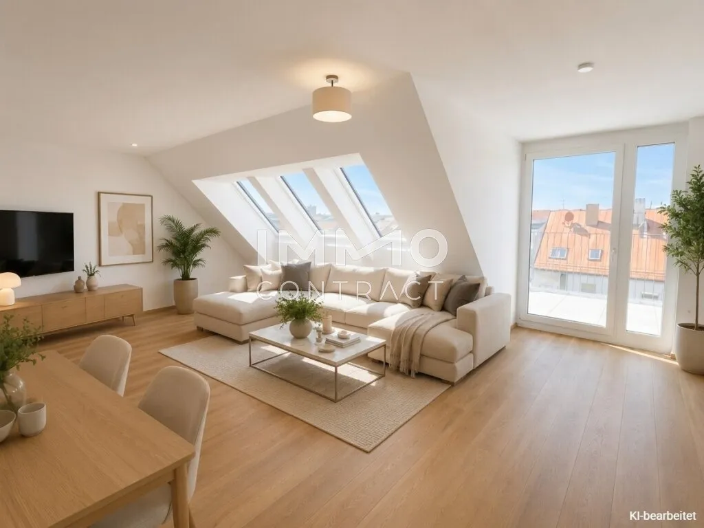 Attraktive Anlageimmobilie in Toplage: 3-Zimmer-Dachgeschoßwohnung mit Terrasse & Weitblick - Ansicht 2