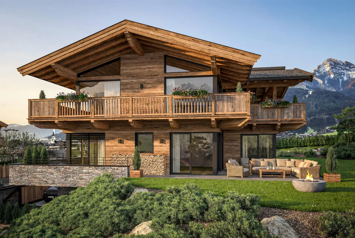 Luxuriöses Neubau-Chalet in Toplage von Oberndorf - Ansicht 2
