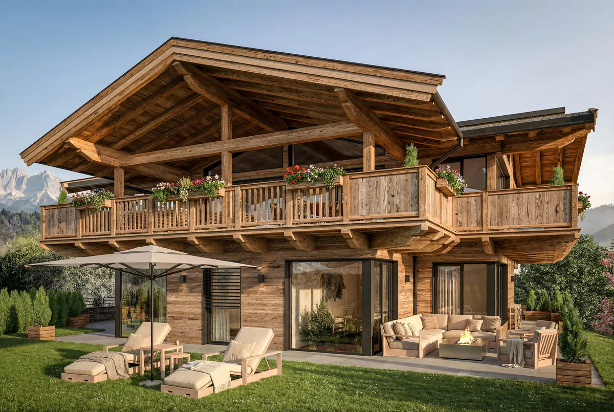 Luxuriöses Neubau-Chalet in Toplage von Oberndorf - Ansicht 3