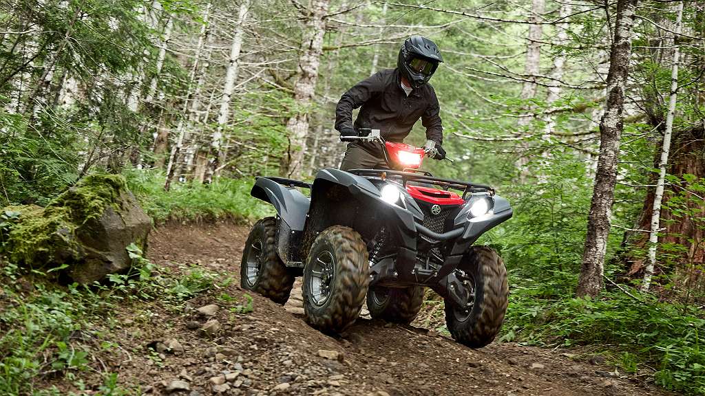 Yamaha Grizzly 700 EPS inkl. Strassenzulassung grau rot Quad