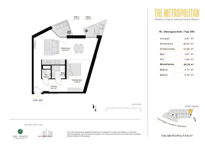 1-Zimmer-Wohnung mieten in Wien – 64,3 m², € 1.290 – Bild 12 von 26