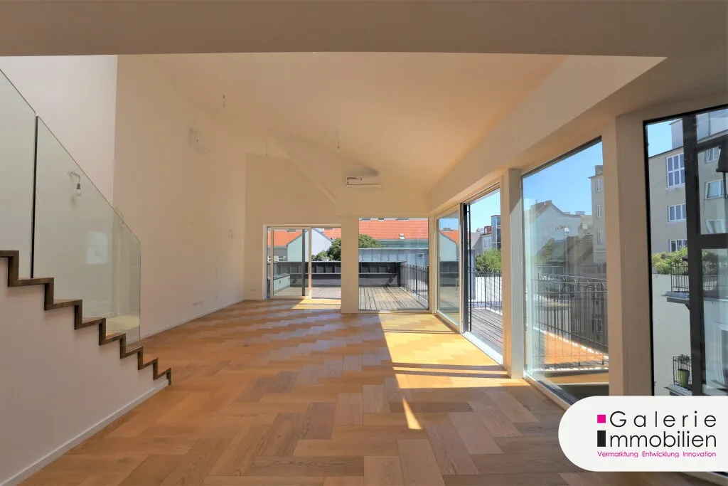 Exqisite DG-Wohnung mit großen Terrassen und Balkon - zentral begehbar - Nähe Naschmarkt/U4, Wien