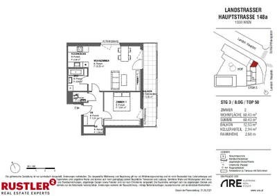 2-Zimmer-Wohnung mieten in Wien – 60,43 m², € 1.090 – Bild 10 von 11