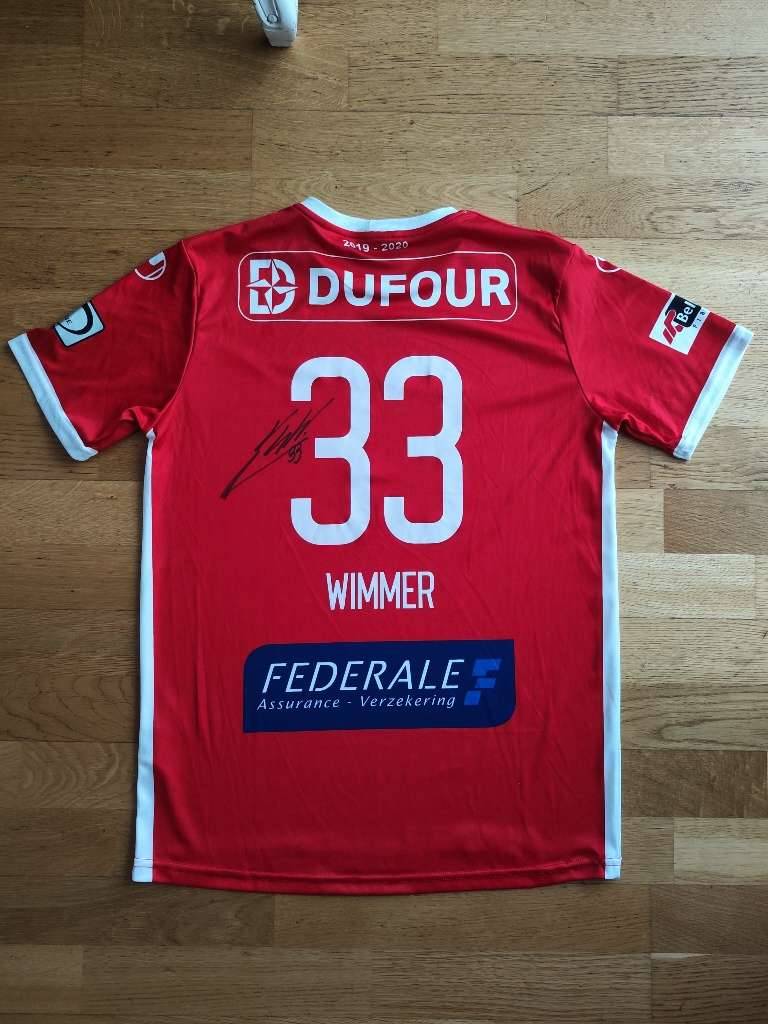 Royal Excel Mouscron K. Wimmer Nr. 33 Trikot matchworn Jupiler Pro League 2019 - 2020 Belgien ( Rapid Wien, Lask Linz, 1. FC Köln, Tottenham, Stoke City, Hannover 96, Karlsruher SC, Slovan Bratislava)
