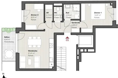 3-Zimmer-Wohnung kaufen in Wien – 57,3 m², € 499.000 – Bild 8 von 8
