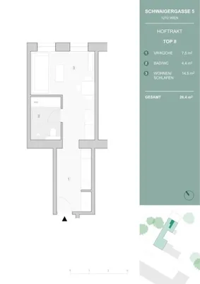 1-Zimmer-Wohnung kaufen in Wien – 26,4 m², € 155.838 – Bild 16 von 16