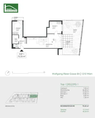 Immobilie kaufen in Wien – 75,33 m², € 409.000 – Bild 21 von 21