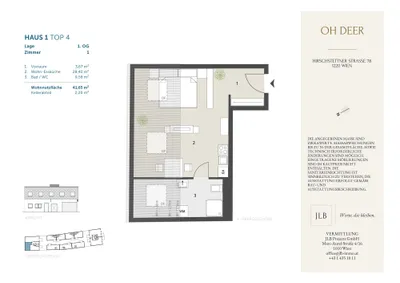 1-Zimmer-Gewerbeimmobilie kaufen in Wien – 41,25 m², € 207.000 – Bild 2 von 6