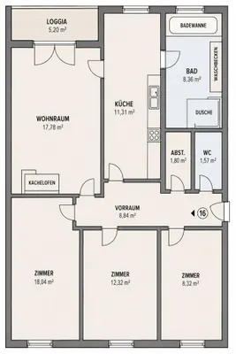 4-Zimmer-Wohnung kaufen in Kitzbühel – 86,68 m², € 449.000 – Bild 15 von 15