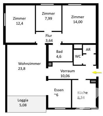 4-Zimmer-Wohnung mieten in Deutschlandsberg – 97 m², € 880 – Bild 19 von 19