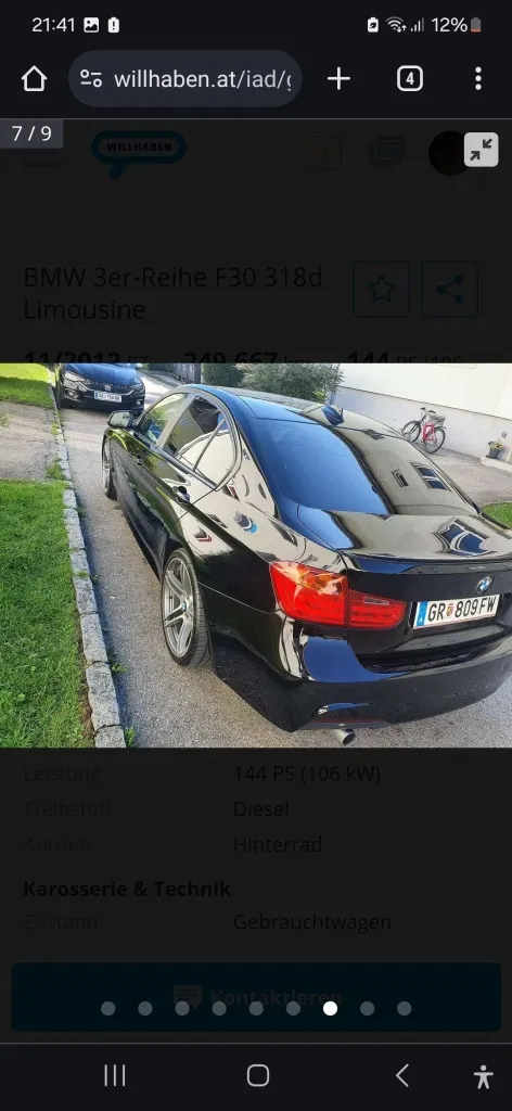 BMW 318D 2012 photo 2