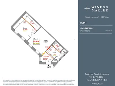 2-Zimmer-Wohnung kaufen in Wien – 65,41 m², € 199.000 – Bild 20 von 20