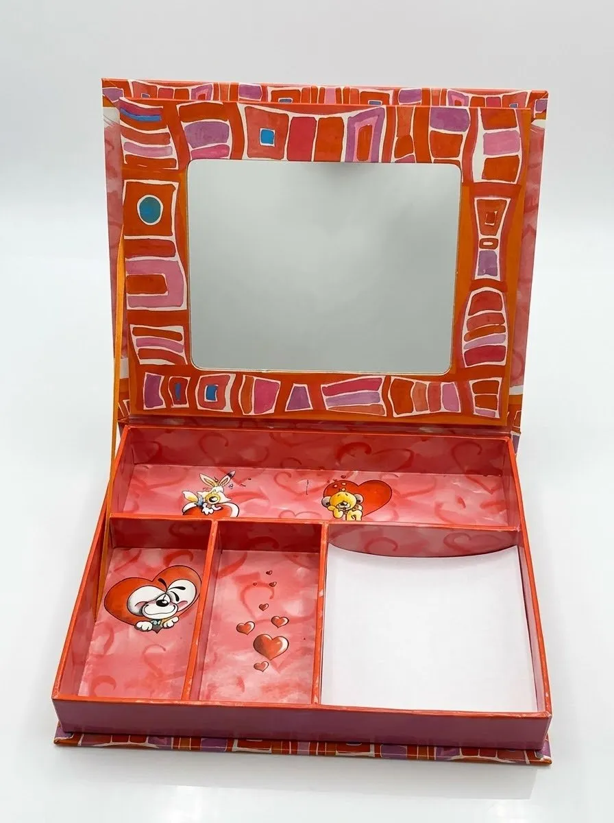 Vintage Diddl Schmuckkästchen / Aufbewahrungsbox mit Spiegel, € 8,- (1210 Wien)