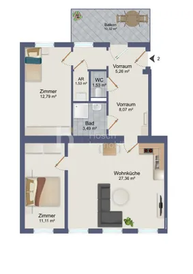 3-Zimmer-Wohnung kaufen in Wien – 71,28 m², € 389.000 – Bild 11 von 11