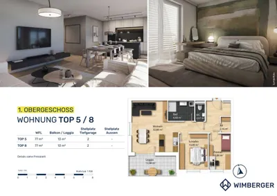 3-Zimmer-Wohnung kaufen in Linz Land – 77 m², € 356.700 – Bild 7 von 7