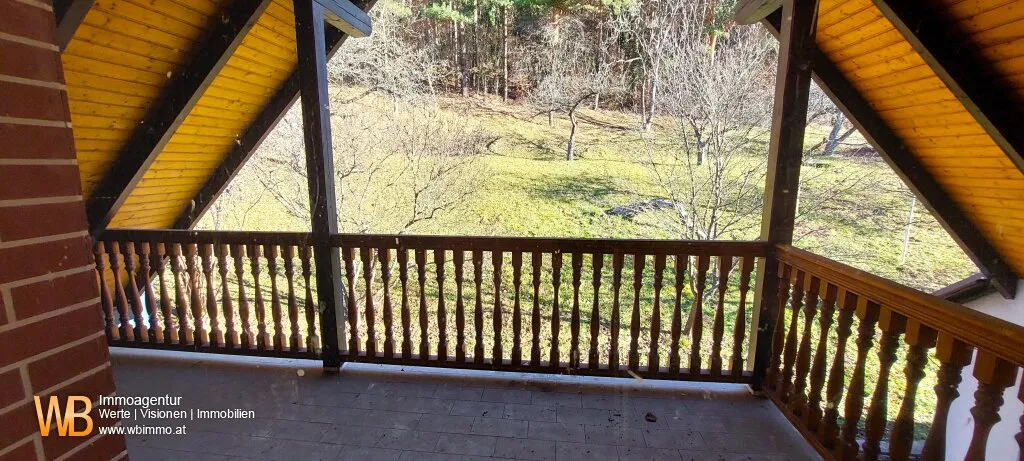 Panorama 200m² WFL, 2 Wohngeschoße, großer Garten, Obstbäume, Wald - Widok 2