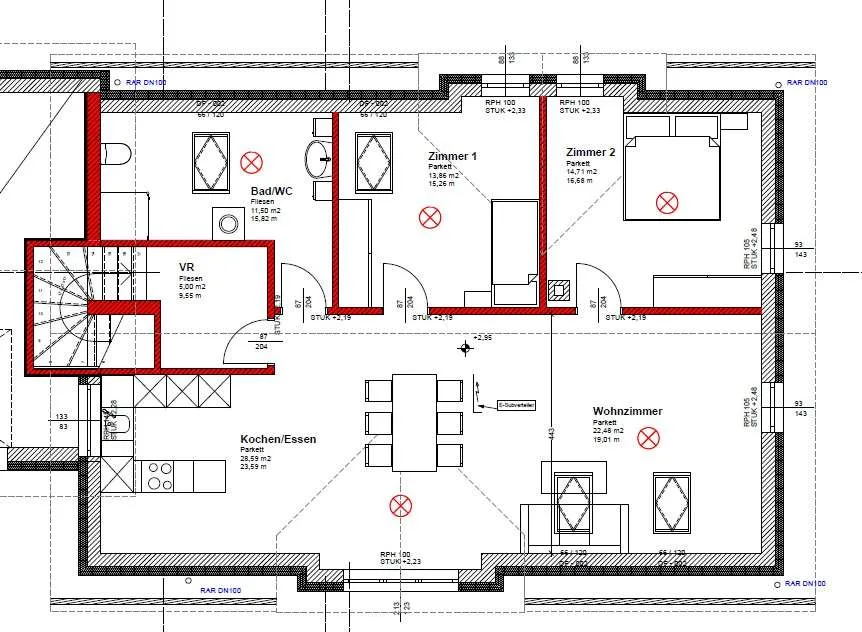 Wohnung 95m² – pohled 3